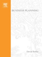 Business planning a guide to business start up david butler 