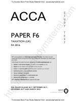Tài liệu hay Acca f6 taxation UK FA 2016 bpp study text applicable upto march 2018