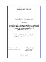 TƯ TƯỞNG hồ CHÍNH MINH về CON NGƯỜIVÀ vận DỤNG PHÁT HUY NGUỒN lực CON NGƯỜI TRONG sự NGHIỆP GIÁO dục ở KIÊN GIANGHIỆN NAY 