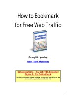 How to bookmark for web traffic and marketing 