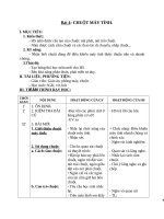 Giáo án môn tin học lớp 3 Chuột máy tính