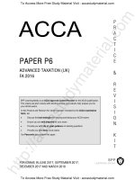 Acca p6 advanced taxation UK FA 2016 bpp study text applicable upto march 2018 