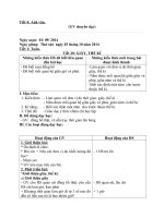 Giáo án anh văn  lớp 4 tiết 1