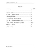 Tiểu luận tình huống “Giải quyết tình huống bà Nguyễn Thị T nhân viên Công ty trách nhiệm hữu hạn L tại xã Lâm Động, huyện Thủy Nguyên, Hải Phòng khiếu nại cơ quan BHXH huyện Thủy Nguyên không thực hiện đúng chế độ thai sản cho mình”