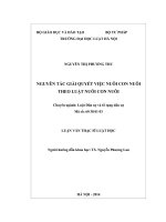 Nguyên tắc giải quyết việc nuôi con nuôi theo luật nuôi con nuôi  