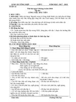 Tuần 31 giáo án lớp 5 soạn theo định hướng phát triển năng lực học sinh