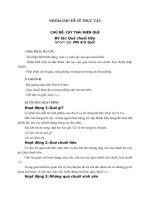 NHÓM CHỦ đề về THỰC vật