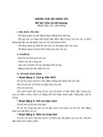 Chủ đề NHỮNG CON vật ĐÁNG yêu