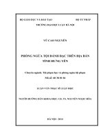 Phòng ngừa tội đánh bạc trên địa bàn tỉnh hưng yên  