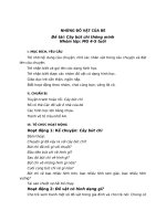 CHỦ đề NHỮNG đồ vật của bé