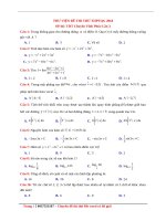 GIAI TRON BO DE THI THU TRUONG CHUYEN 