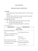 Giáo án Đại số 8 chương 2 bài 2: Tính chất cơ bản của phân thức