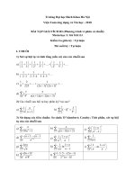 BÀI tập GIẢI TÍCH III (phương trình vi phân và chuỗi) 