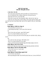 CHỦ đề một số LOẠI RAU