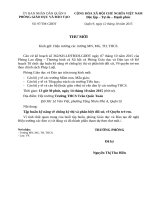 Thao giảng toán 7 (đại số) bài đại lượng tỷ lệ nghịch lớp 7a7