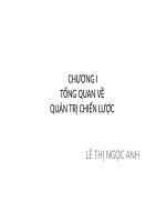 bài giảng quản trị chiến lược 2017 