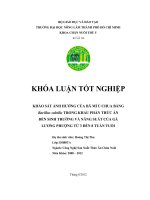 KHẢO SÁT ẢNH HƯỞNG CỦA BÃ MÌ Ủ CHUA BẰNG Bacillus subtilis TRONG KHẨU PHẦN THỨC ĂN ĐẾN SINH TRƯỞNG VÀ NĂNG SUẤT CỦA GÀ LƯƠNG PHƯỢNG TỪ 3 ĐẾN 8 TUẦN TUỔI
