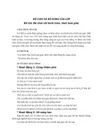 Chủ đề đồ CHƠI và đồ DÙNG của lớp