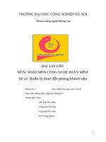 Xây dựng hệ thốn quản lí thuê đặt phòng khách sạn