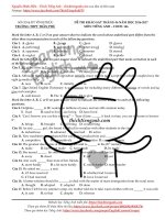 ĐỀ THI THỬ THPT QUỐC GIA MÔN TIẾNG ANH CÓ ĐÁP ÁN   trần phú – vĩnh phúc năm 2017 ( bản WORD)