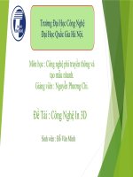 slide thuyết trình về công nghệ in 3D