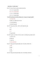 650 câu trắc nghiệm sinh học 10 (có đáp án)