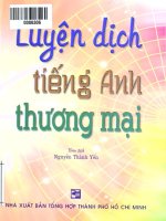Luyện dịch tiếng anh thương mại