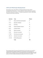 CFA level i mock exam morning 