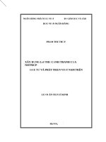 XÂY DỰNG LỢI THẾ CẠNH TRANH CỦA NHTMCP ĐẦU TƯ VÀ PHÁT TRIỂN VIỆT NAM TRÊN THỊ TRƯỜNG BÁN LẺ