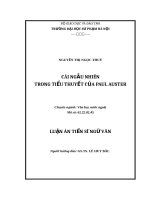 Cái ngẫu nhiên trong tiểu thuyết của Paul Auster