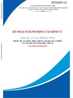 Kế hoạch hành động tái định cư cho tiểu dự án tỉnh ha tinh (vietnamese) 