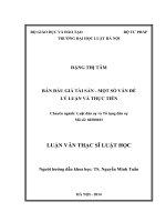 Bán đấu giá tài sản   một số vấn đề lý luận và thực tiễn 