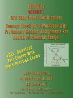 ExamWise volume 1 CFA 2008 level i certification 