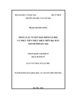 Pháp luật về quỹ bảo hiểm xã hội và thực tiễn thực hiện trên địa bàn thành phố hà nội  