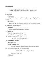 Giáo án Đại số 8 chương 1 bài 4: Những hằng đẳng thức đáng nhớ (tiếp)