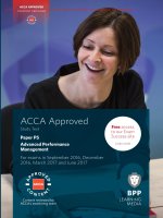 BPP ACCA p5 advance performance management 2017 