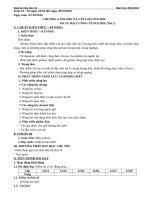 GIÁO ÁN HÓA HỌC 12 CHẤT BÉO