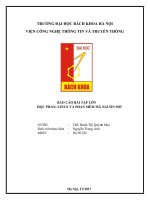 Báo cáo BTL Linux và Phần mềm mã nguồn mở