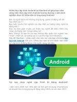 Video hoc lap trinh android mien phi cho nguoi moi hoc