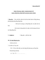 Giáo án Đại số 8 chương 1 bài 7: Phân tích đa thức thành nhân tử bằng phương pháp dùng hằng đẳng thức