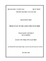 Pháp luật về mua bán nhà ở xã hội  