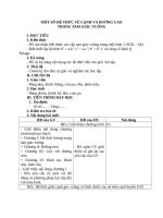 MỘT số hệ THỨC về CẠNH và ĐƯỜNG CAO