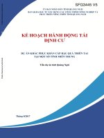 Kế hoạch hành động tái định cư   tiểu dự án tỉnh quảng ngãi (vietnamese) 