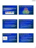 Slide bài giảng môn Luật cạnh tranh: Tổng quan về luật cạnh tranh