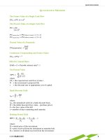 Quantitative methods formula book 
