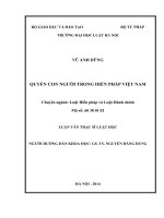 Quyền con người trong hiến pháp việt nam  