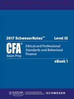 CFA 2017 level 3 schweser notes book 1