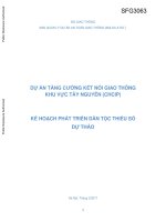 Kế hoạch phát triển dân tộc thiểu số dự thảo (vietnamese) 