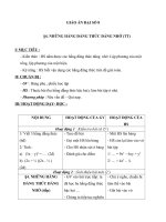 Giáo án Đại số 8 chương 1 bài 4: Những hằng đẳng thức đáng nhớ (tiếp)