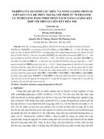 NGHIÊN cứu SO SÁNH cấu TRÚC và NĂNG LƯỢNG PHÂN LY LIÊN kết của hệ PHỨC Ni(CO)2 với PHỐI tử TETRYLONE và TETRYLENE BẰNG PHÉP PHÂN TÁCH NĂNG LƯỢNG kết hợp với OBITAN LIÊN kết hóa TRỊ (tt) 
